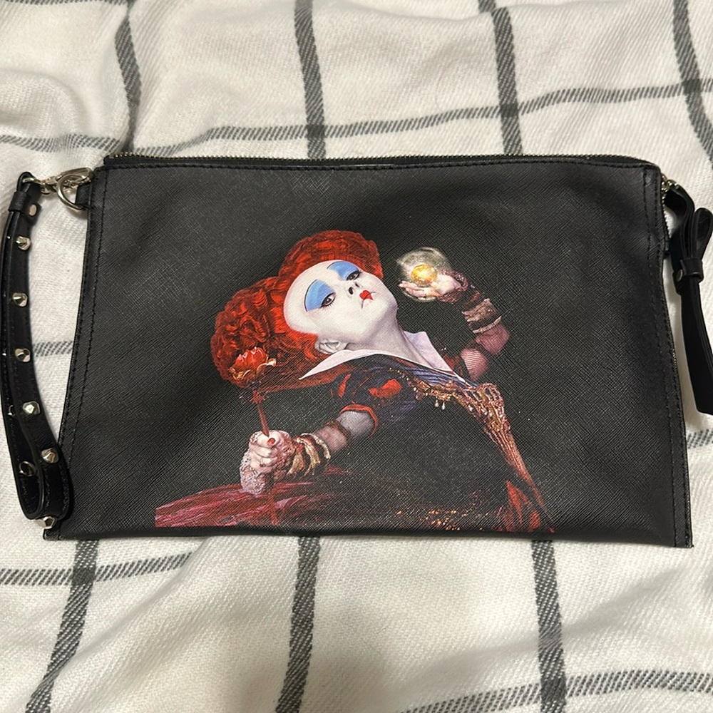 Disney Alice Through The Looking Glass Colleen Atwood Queen of Hearts Wristlet